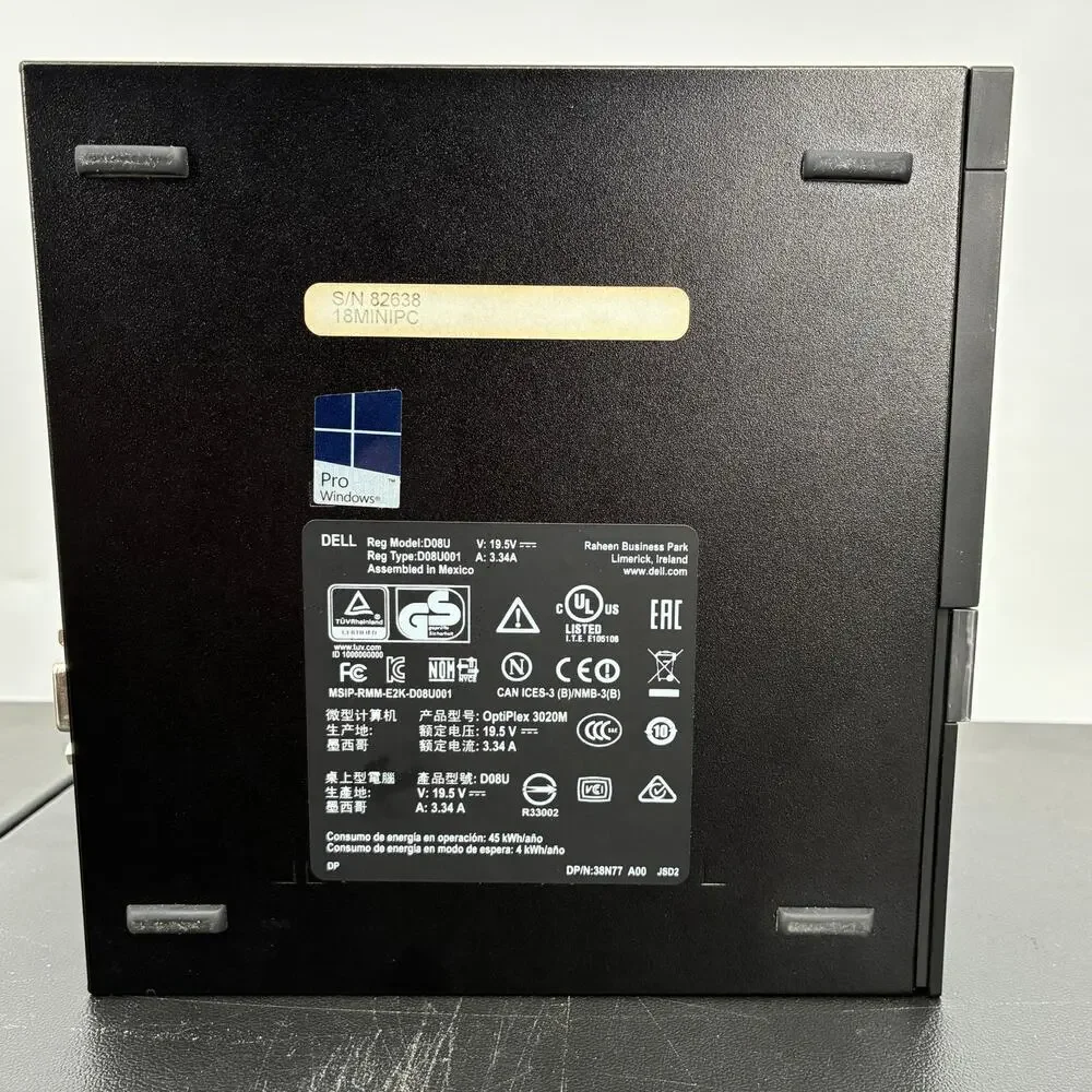 Dell OptiPlex 3020 Intel i5 Mini PC 4GB RAM 128GB SSD M.2 Slot Upgradeable